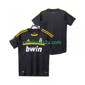 Camisolas de futebol Real Madrid 2011 2012 Guarda Redes Retro Equipamento Alternativa Manga Curta